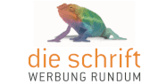 Die Schrift Werbung rundum